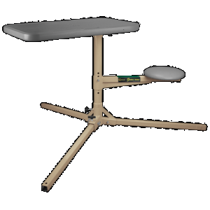 Caldwell 252552 Stable Table Steel/Plastic 23" W x 34" L