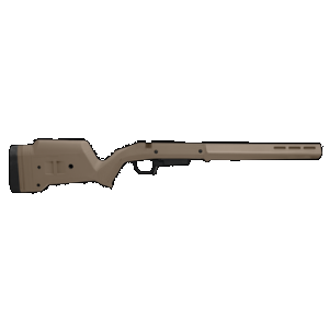 Magpul MAG1207-FDE Hunter American Stock Flat Dark Earth Adjustable Synthetic Stock with Aluminum Chassis for Short Action Ruger American Right Hand Includes STANAG Mag Well