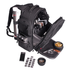 GPS Bags 1812BPB Executive Backpack Black Holds 5 Handguns