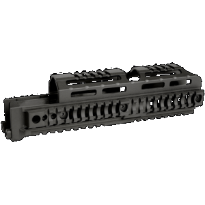 Midwest Industries MIAKALPHAQR10 AK Alpha Black 6061 Aluminum AK-47/AK-74 10.0" Long