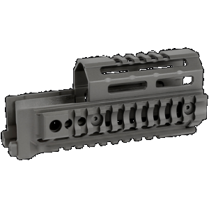 Midwest Industries MIAKALPHAQR6 AK Alpha Black 6061 Aluminum AK-47/AK-74 6.00" Long