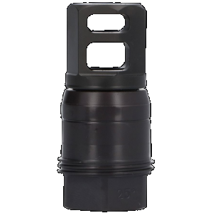 Sig Sauer SL76258X2425DEGM Clutch-Lok QD Muzzle Brake Black Stainless Steel with 5/8" 24 tpi Threads for 7.62mm 25 Degree Taper
