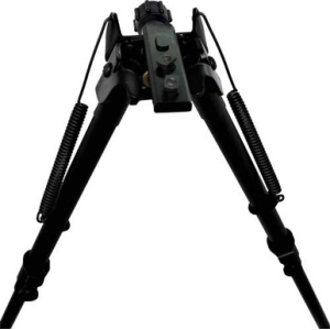 Harris Bipods S-25CM-LOK Swivel 25C M-LOK, 13.5-27", Black Steel/Aluminum, Rubber Feet