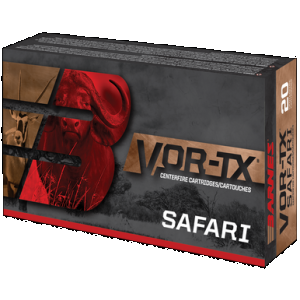 Barnes Bullets VOR-TX Safari 458 Lott TSX Flat Base 500 Grain 20 Rounds
