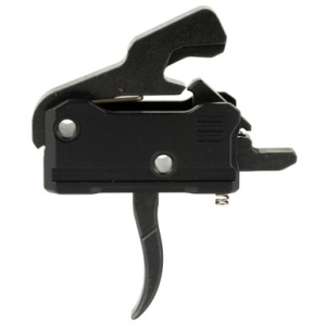 Rise Armament T017BLK RA-140 Super Sporting Single-Stage Curved Trigger with 3.50 lbs Draw Weight & Black Hardcoat Anodized Finish for AR-Platform Right