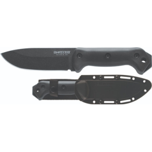 Ka-Bar Becker Companion Fixed Knife 5-1/4" Drop Point Blade Black