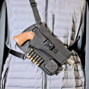 DeSantis Gunhide M72BALRZ0 Yukon Hunting Rig Shoulder Nylon Shoulder Fits Ruger GP100 4" Right Hand