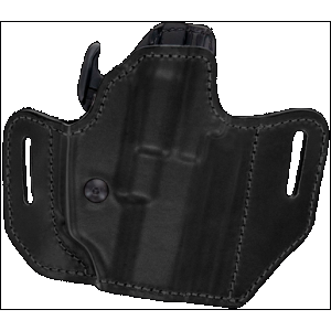 Bianchi 54501 Allusion Assent Pro-Fit OWB Size 04 Black Leather Belt Slide Fits Springfield XD Fits Sig P220 Fits FN FNP Right Hand