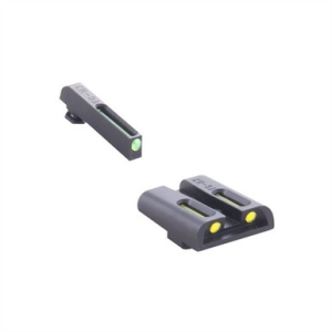TruGlo TG131GT1Y TFO Green/Tritium/Fiber Optic Front Sight-Yellow/Tritium/Fiber Optic Rear Sight Glock 17/17L/19