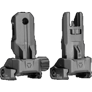 Strike Industries SPBUS Strike Polymer Backup Sights Black Folding for AR-15