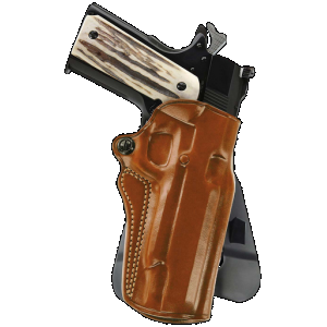 Galco SM2-266R Speed Master 2.0 OWB Tan Leather Paddle Fits Kimber/Springfield 1911 4", Colt/SW1911SC/Para USA 4 1/4" Right Hand