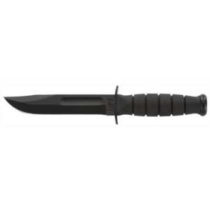 Ka-Bar Short Ka-Bar Fixed Knife 5-1/4" Clip Point Blade Black