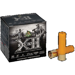 HEVI-Shot HS53204 HEVI-XII 20Gauge 3" 1 1/4oz Tungsten 4Shot 25 Rounds