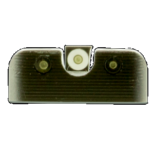 TruGlo TG231H1W Tritium Pro Black | Green Tritium White Outline Front Sight Green Tritium Rear Sight