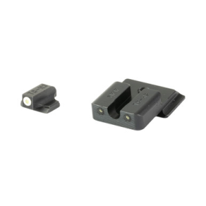 TruGlo TG231MP1W Tritium Pro Black | Green Tritium White Outline Front Sight Green Tritium Rear Sight