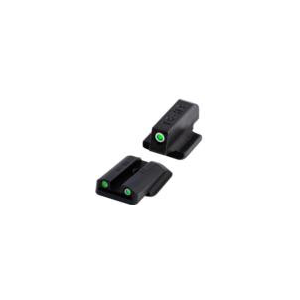 TruGlo Tritium Pro Front and Rear Sights Green White Outline for Ruger LC9 LC9s LC380