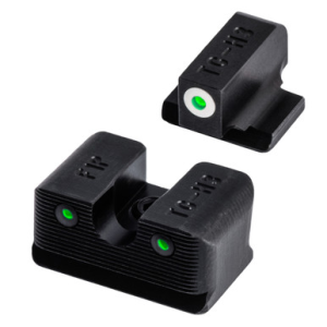 TruGlo TGTG231F2W Tritium Pro Black | Green Tritium White Outline Front Sight Green Tritium Rear Sight