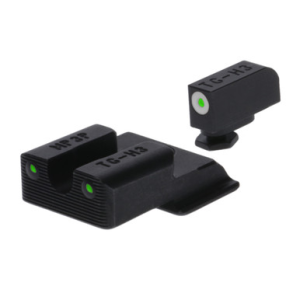 TruGlo TGTG231MP4W Tritium Pro Black | Green Tritium White Outline Front Sight Green Tritium Rear Sight