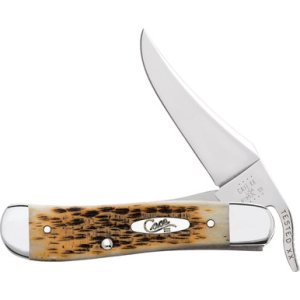 CASE RUSSLOCK 1BL 41/4" AMBER BONE