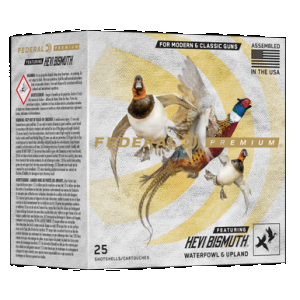 Federal PHBX1443 Premium HEVI-Bismuth 12Gauge 2.75" 1 1/4oz 3Shot 25 Rounds