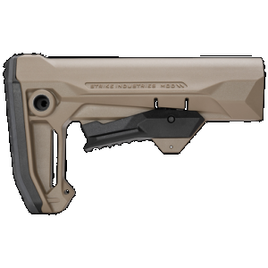 Strike Industries STRIKEESMOD2FDE MOD2 Rifle Stock FDE Polymer Compatible w/ AR Style Buffer Tubes