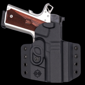 C&G Holsters 1862100 Covert OWB Black Kydex Belt Loop Fits 1911 3.5" Right Hand