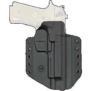 C&G Holsters 2750100 Covert OWB Black Kydex Belt Loop Fits Beretta M9A3/M9A4 Right Hand