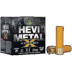 HEVI-Shot HS39206 HEVI-Metal Extreme 20Gauge 3" 1 1/16oz Steel/Tungsten 6/3Shot 25 Rounds