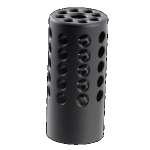 Tactical Solutions 1022CMPMB X-Ring Compensator Black Matte Aluminum with 1/2"-28 tpi Threads .920" Diameter for 22 LR Ruger 10/22