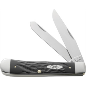 CASE TRAPPER 2BL 4 1/8" ROUGH BLK