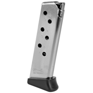 Walther Arms PPK/S 7rd Magazine 380 ACP Nickel Steel Finger Rest
