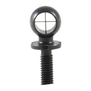 KNS Precision Crosshairs Standard Hooded Front Sight Brass Black AR-15