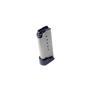 Kahr Arms KS620 OEM Stainless Detachable 6rd Magazine with Grip Extension 40 S&W for CM PM MK Covert