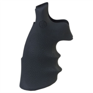 Hogue 19002 Conversion Monogrip Black Rubber with Finger Grooves for S&W K, L Frame with Round Butt