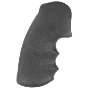 Hogue 46000 OverMolded Monogrip Black Rubber with Finger Grooves for Colt Python
