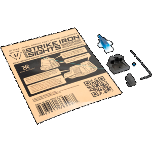Strike Industries MP9SIGHTSSH Strike Iron Sights Black/Blank Front Sight Black/Blank Rear Sight Smith & Wesson M&P/M&P M2.0 Suppressor Height