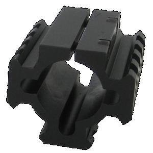 TacStar 1081100 Shotgun Rail Mount Black 1.80" Long