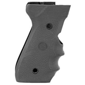Hogue 92000 Rubber Grip Black Rubber with Finger Grooves for Beretta 92F, 96