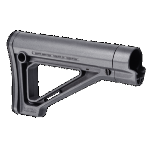 Magpul MAG480-GRY MOE Carbine Stock Fixed Stealth Gray Synthetic for AR-15, M16, M4 with Mil-Spec Tube (Tube Not Included)