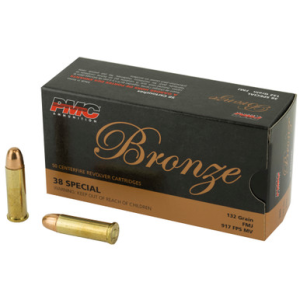 PMC, Bronze, .38 Special, Full Metal Jacket, 132 Grain, 50 Rounds