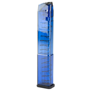 ETS Gen2 Pistol Magazine Blue 9mm 32rd Compatible With Glock G17 G18 G19 G26 G34 G45