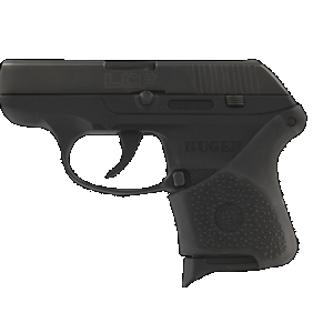 Hogue 18100 HandAll Hybrid Grip Sleeve made of Rubber with Textured Black Finish for Ruger LCP