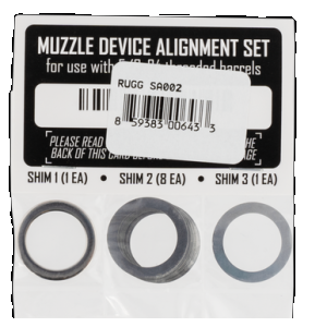 Rugged Suppressor SA002 Shim Kit for 5/8"-24 tpi