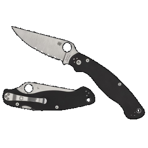 Military 2 Black G-10 PlainEdge