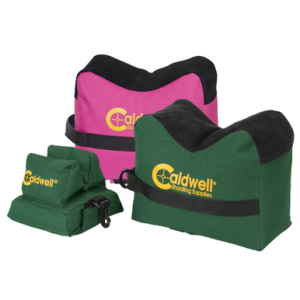 Caldwell 248885 DeadShot Shooter's Bag Empty Dark Green 600D Polyester Front and Rear Bag 8 lbs