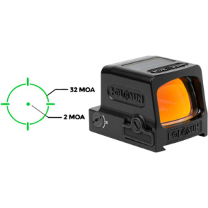 Holosun He509t-Gr X2 Enclosed Pistol Reflex Sight Titanium Solar Failsafe Circle 32 MOA
