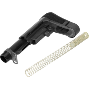 CMMG 55CA9F7 RipBrace Kit 6 Position Black Synthetic with Fastback & P3 Technology for AR-Platform