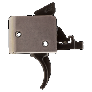 CMC Triggers DropIn Two Stage Curved Trigger 2 to 4 lb AR15 AR10 Black Silver