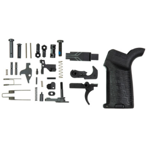 CMMG S5CA642 Zeroed Lower Parts Kit Black Grip, Ambi Safety & Mag Catch, Mil-Spec Trigger, Fits AR-Platform/Mk4
