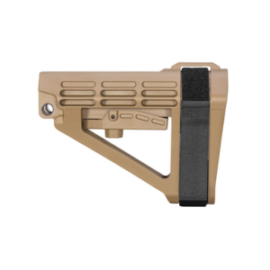SB Tactical SBA4X02SB Synthetic Flat Dark Earth 5 Position AR Stock